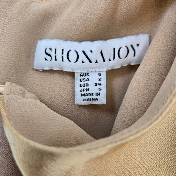 Shona Joy Felicity Long Sleeve Cut Out Mini Dress Size 2 - Picture 3 of 6